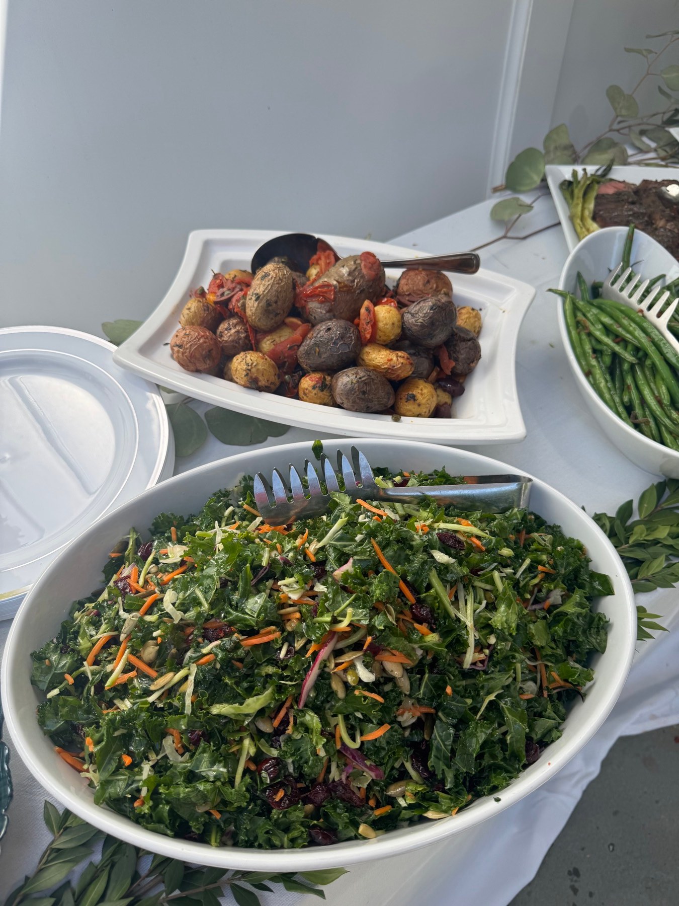 Event catering setup detail