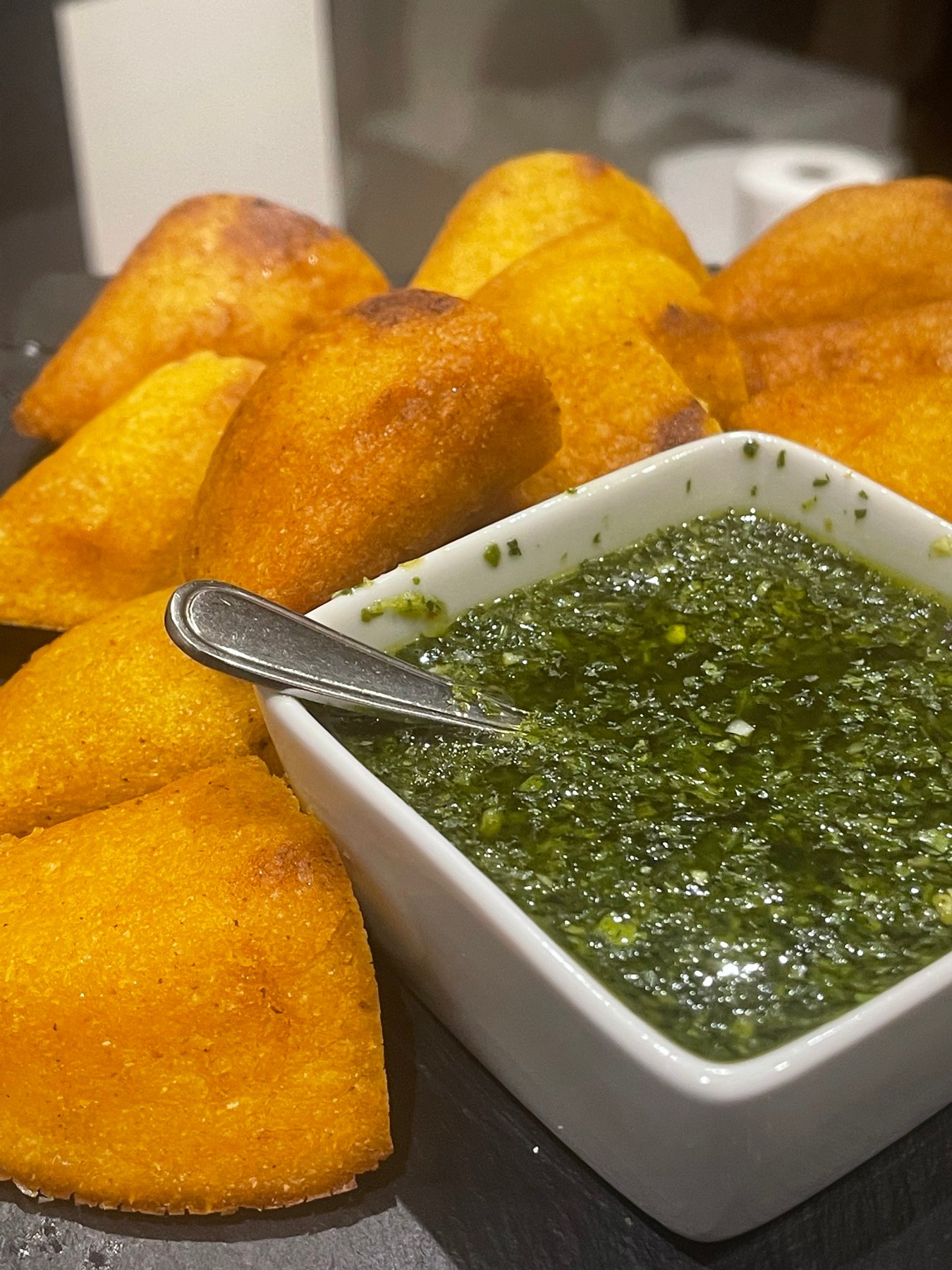 Fried plantains with sauce